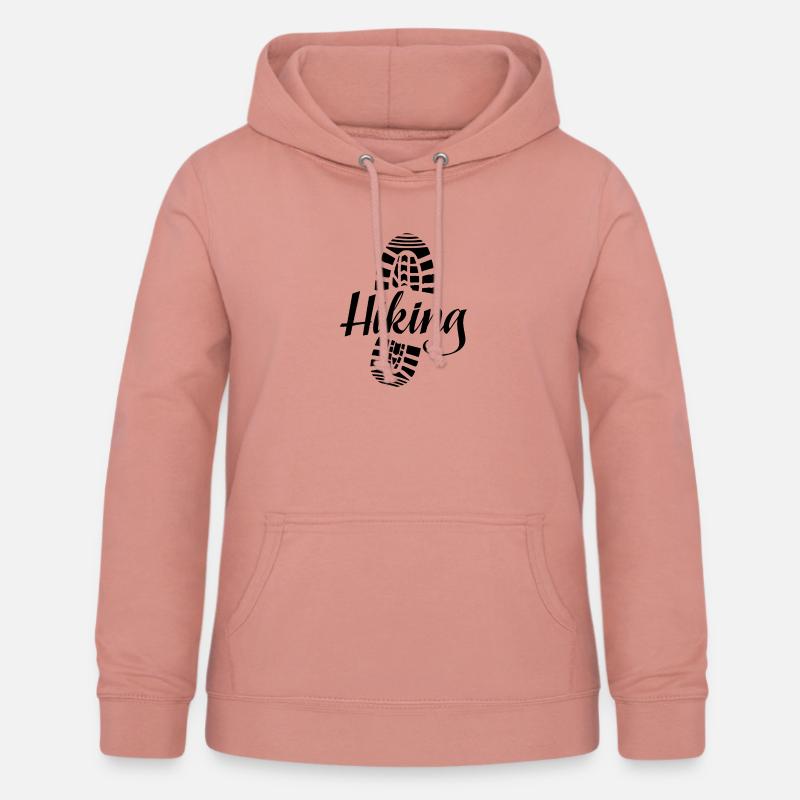RANDONNÉE - Sweat à capuche Femme - rose poudré