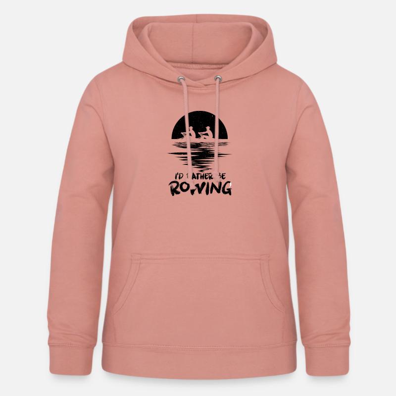 Rowing Rowing Rowing - Women's Hoodie - dusky rose