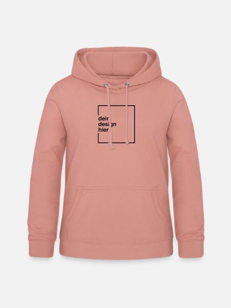 Dein design hier - Frauen Hoodie - Altrosa