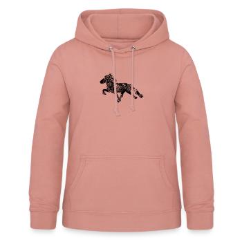 Isländische Blume - Islandpferd - Tölt - Frauen Hoodie - Altrosa - Vorne - AI Model Female 172 light (172cm)