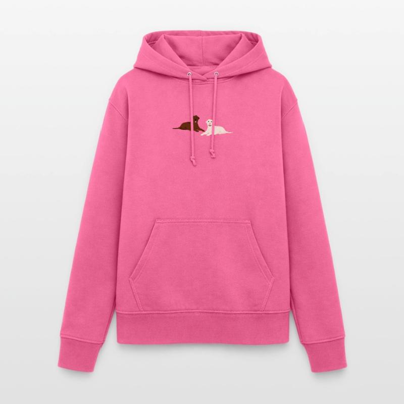 Bloder und brauner Labrador Hund Geschenk Frauen Hoodie