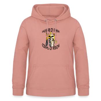 Daughter of Athena - Frauen Hoodie - Altrosa - Vorne - AI Model Female 172 light (172cm)
