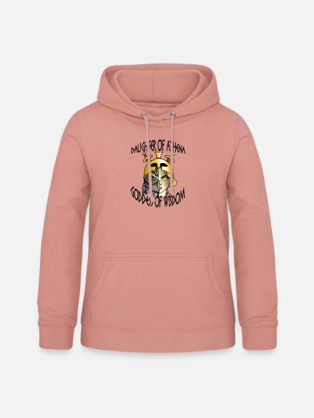 Daughter of Athena - Frauen Hoodie - Altrosa