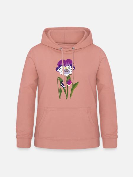 Veilchen Blume - Frauen Hoodie - Altrosa