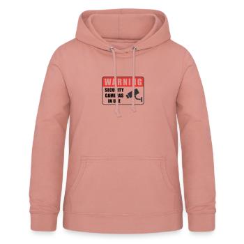 CAMÉRAS DE SÉCURITÉ EN UTILISATION - Sweat à capuche Femme - rose poudré - Devant - AI Model Female 172 light (172cm)