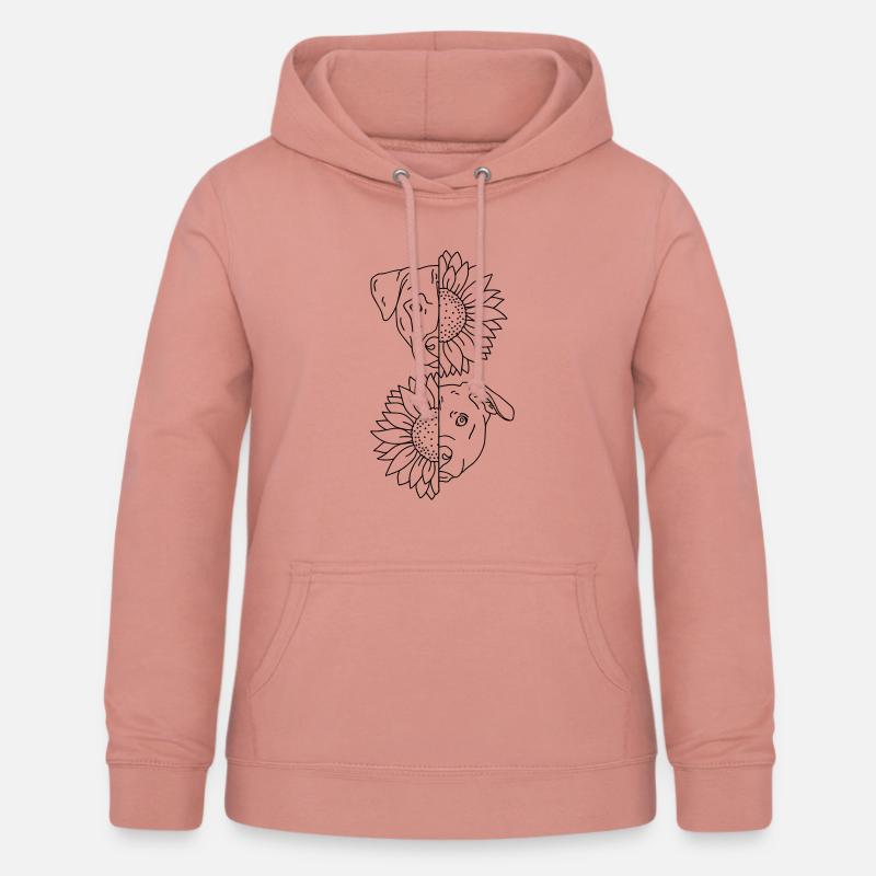 cane - Felpa con cappuccio da donna - rosa antico