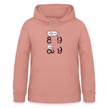 Mathematics Joke - Women's Hoodie - dusky rose - Front - AI Model Female 172 light (172cm)