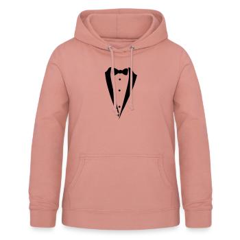 bow tie costume - Women's Hoodie - dusky rose - Front - AI Model Female 172 light (172cm)