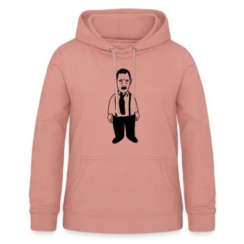 Alfred - Frauen Hoodie - Altrosa - Vorne - AI Model Female 172 light (172cm)