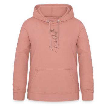 Alpe d’Huez - Sweat à capuche Femme - rose poudré - Devant - AI Model Female 172 light (172cm)