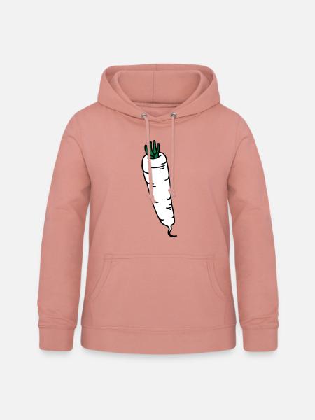 Rettich radish radis - Frauen Hoodie - Altrosa