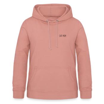 cat mom - for cat mums / mistresses - Women's Hoodie - dusky rose - Front - AI Model Female 172 light (172cm)