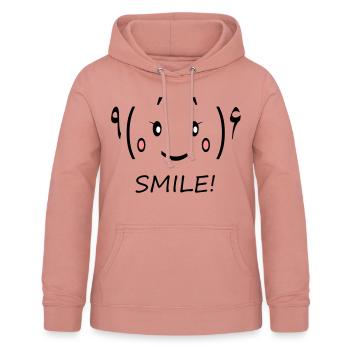 SMILE - Women's Hoodie - dusky rose - Front - AI Model Female 172 light (172cm)