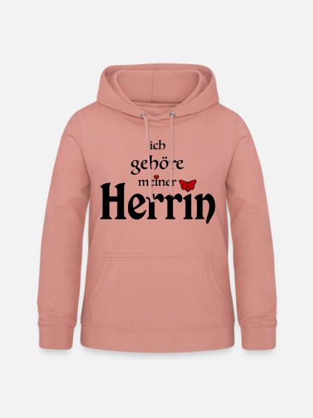 Herrin Domina Sklave Spruch - Frauen Hoodie - Altrosa