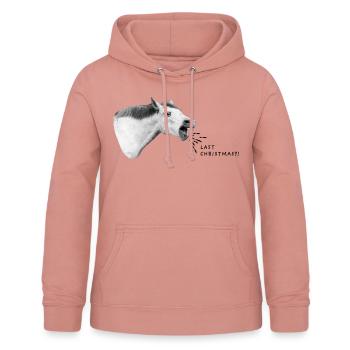 Letztes Weihnachten?! - Frauen Hoodie - Altrosa - Vorne - AI Model Female 172 light (172cm)