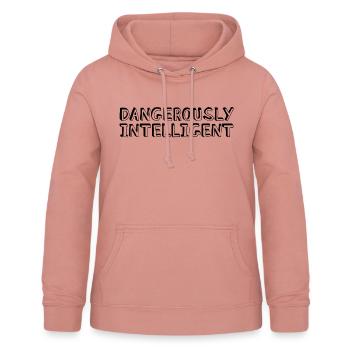 Dangerously Intelligent - Frauen Hoodie - Altrosa - Vorne - AI Model Female 172 light (172cm)