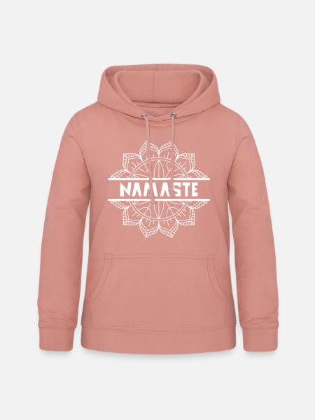 Namaste (3) - Frauen Hoodie - Altrosa