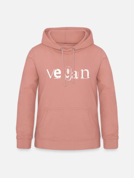 Vegan Vegan Vegan - Frauen Hoodie - Altrosa