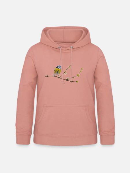 Blaumeise - Frauen Hoodie - Altrosa
