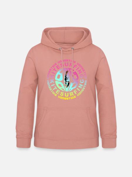 Big Air kitesurfing - Frauen Hoodie - Altrosa