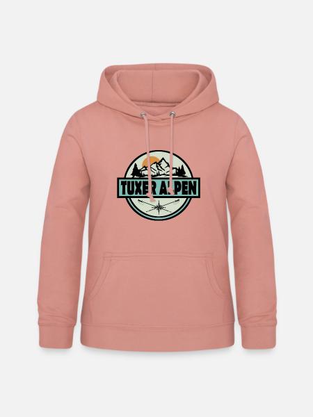 Tuxer Alpen - Frauen Hoodie - Altrosa