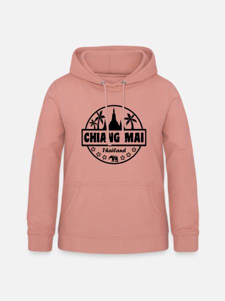 Chiang Mai Thailand - Frauen Hoodie - Altrosa