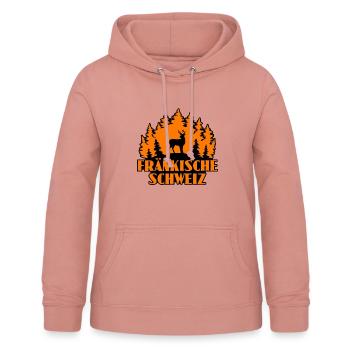 Fränkische Schweiz - Frauen Hoodie - Altrosa - Vorne - AI Model Female 172 light (172cm)