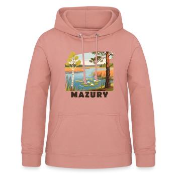 Masuren Mazury Polen - Frauen Hoodie - Altrosa - Vorne - AI Model Female 172 light (172cm)