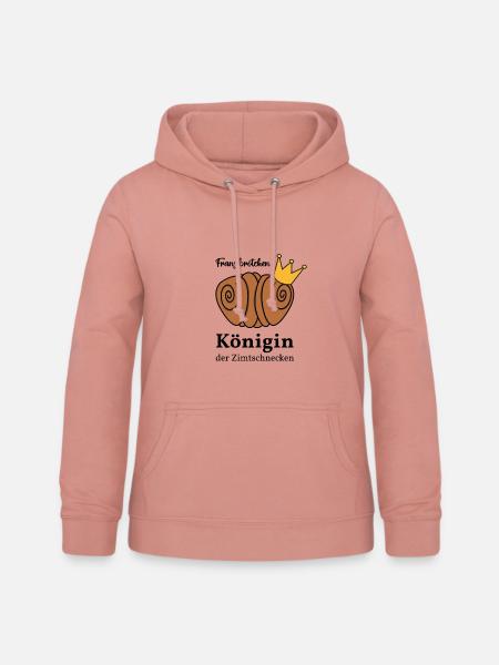 Franzbrötchen Königin der Zimtschnecken - Frauen Hoodie - Altrosa