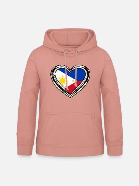 Philippinen - Frauen Hoodie - Altrosa
