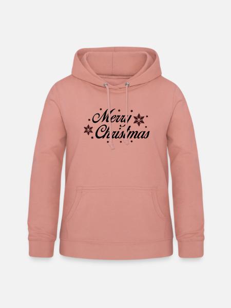 merry christmas - Frauen Hoodie - Altrosa
