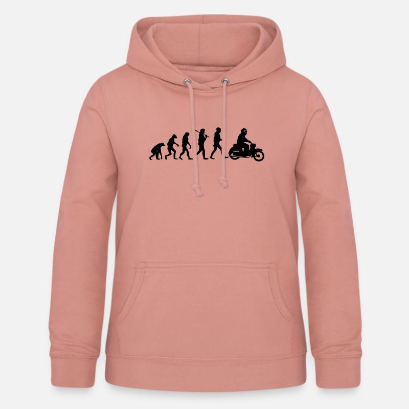 avaler évolution - Sweat à capuche Femme - rose poudré