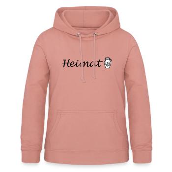 Heimat Bembel #FrankfurtLiebe #069 - Frauen Hoodie - Altrosa - Vorne - AI Model Female 172 light (172cm)
