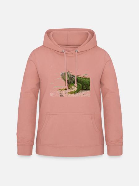 Leguan - Frauen Hoodie - Altrosa