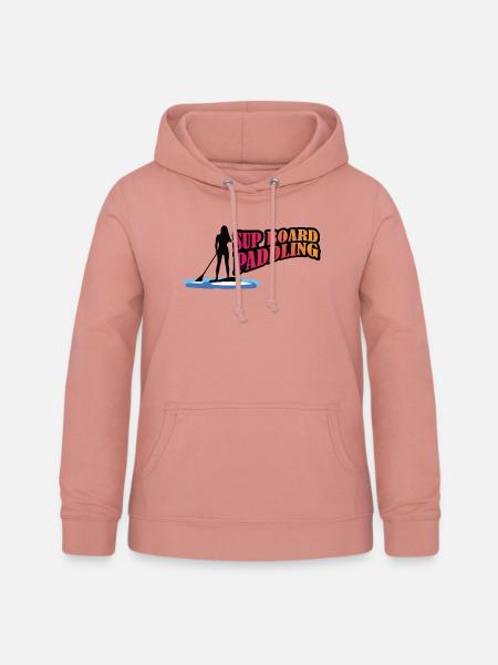 SUP Board Paddeln - Frauen Hoodie - Altrosa