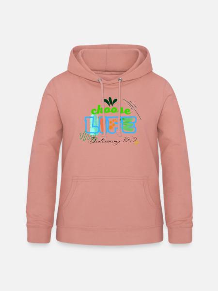 LIFE - Frauen Hoodie - Altrosa