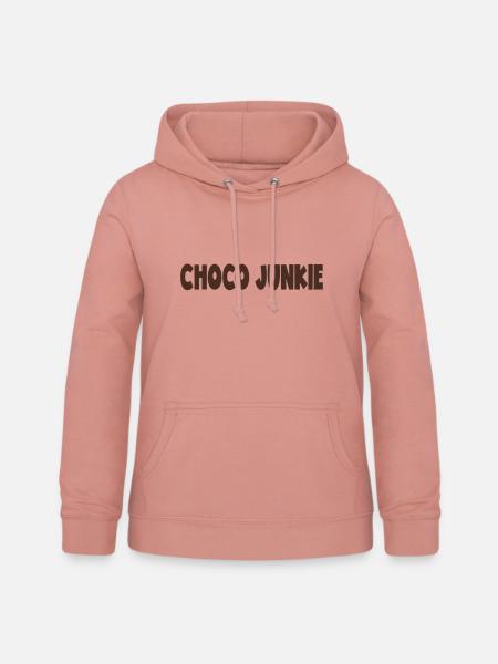 CHOCO JUNKIE - Frauen Hoodie - Altrosa