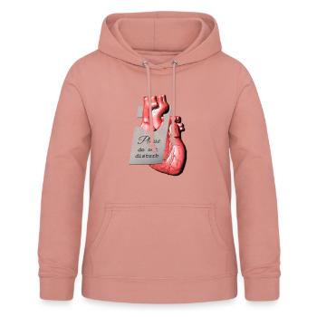 heart do not disturb - Frauen Hoodie - Altrosa - Vorne - AI Model Female 172 light (172cm)