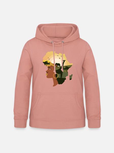 Afrika - Frauen Hoodie - Altrosa