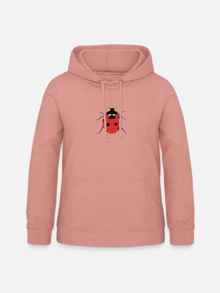Marienkäfer - Frauen Hoodie - Altrosa