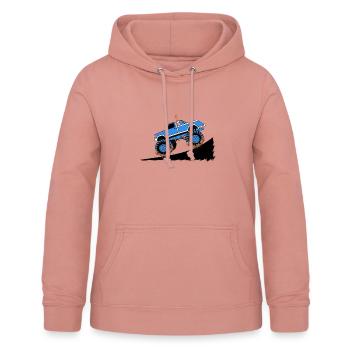 Monster Truck - Sweat à capuche Femme - rose poudré - Devant - AI Model Female 172 light (172cm)