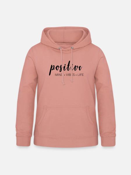 positive mind - vibes - life - Frauen Hoodie - Altrosa