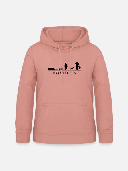 Gassi gehen - Frauen Hoodie - Altrosa