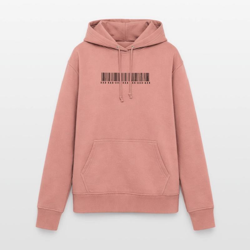 Code à barres - Code barres - Rayures - Codes Sweat à capuche Femme