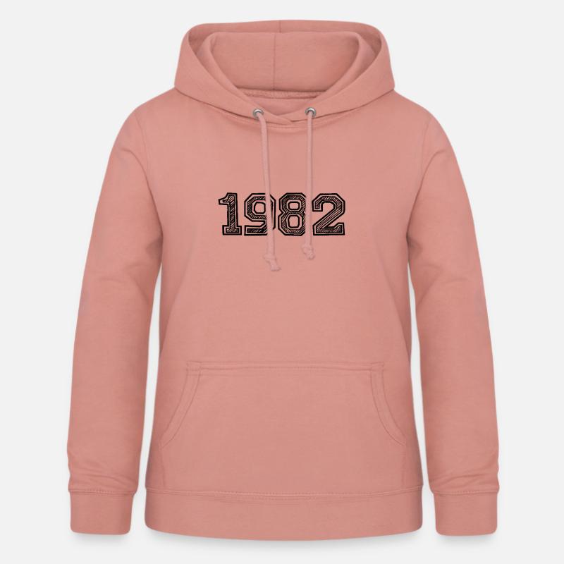 1982 - Sweat à capuche Femme - rose poudré