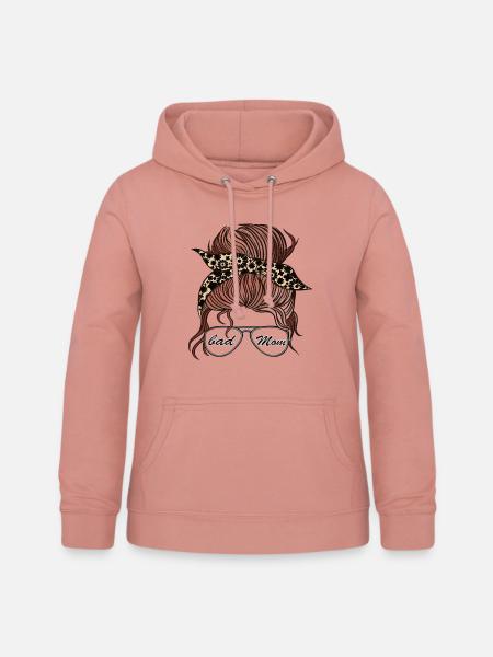Bad mom - Frauen Hoodie - Altrosa
