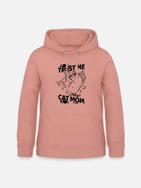 Katzenmama - Frauen Hoodie - Altrosa