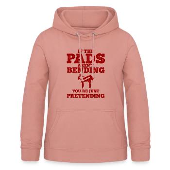 Kickboxing - Frauen Hoodie - Altrosa - Vorne - AI Model Female 172 light (172cm)