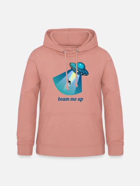 beam me up - Frauen Hoodie - Altrosa