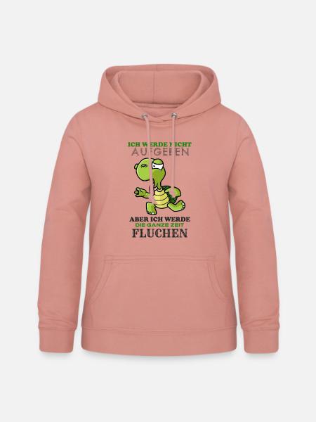 Lahme Schildkröte - Frauen Hoodie - Altrosa